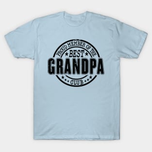 Proud Member of the Best Grandpa Club T-Shirt